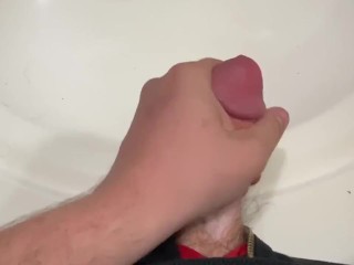 Messy Bathroom Wank POV